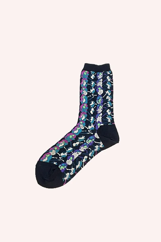 Floral Stripe Socks