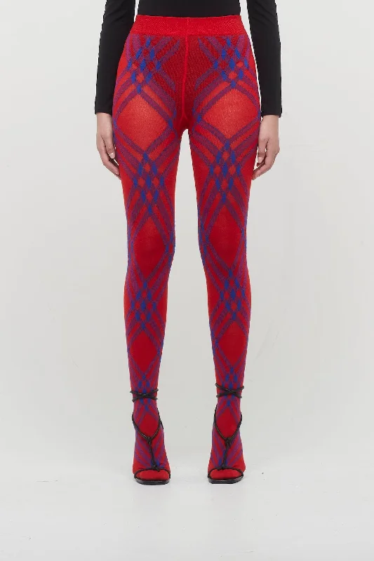 Burberry Argyle Tights in Pillar and Knight