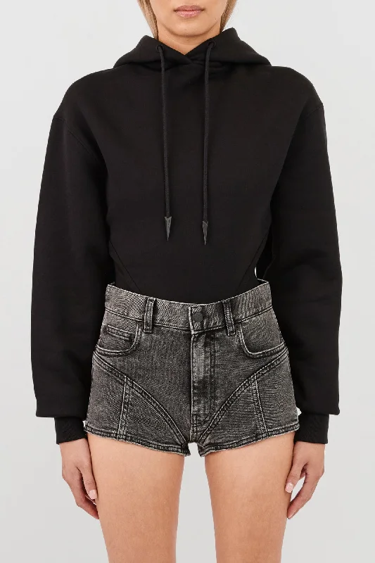 New Markdowns Mugler Light Fleece Hooded Body