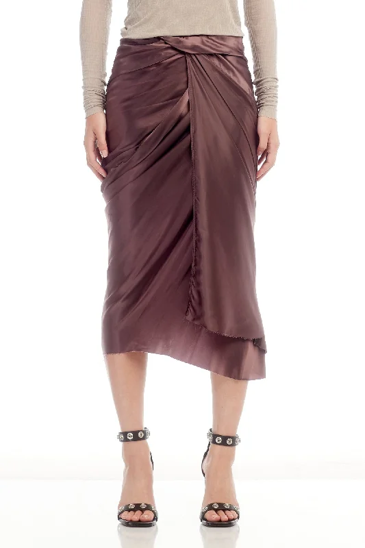 Rick Owens Wrap Skirt in Amethyst