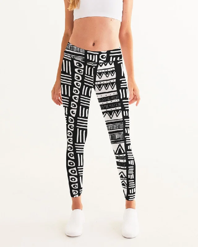 ABSTRACT IN BLACK & WHITE Women's Leggings