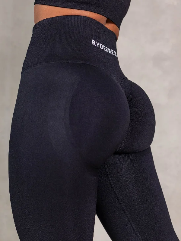 Special Price Lift BBL Scrunch Seamless Leggings - Black