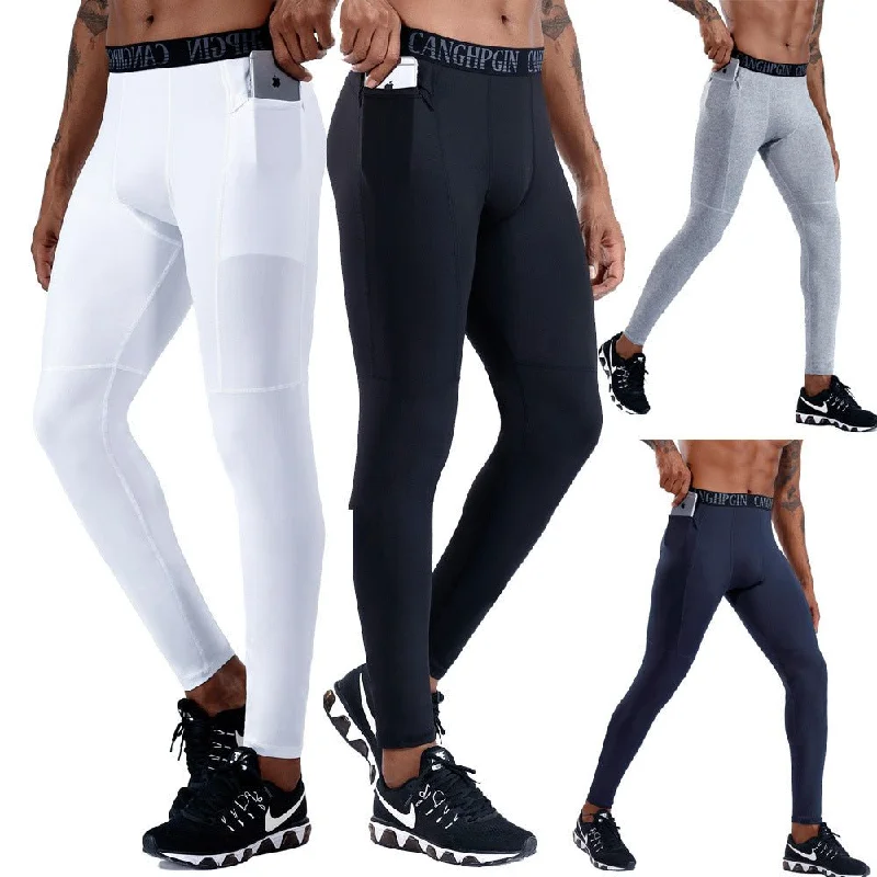 Year-End Sale Men's Quick-Drying High Waist Sports Running Leggings