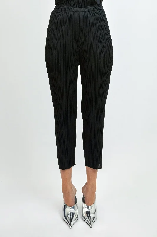 Pleats Please Issey Miyake SS24 Basics Trousers in Black